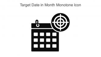 Target Date In Month Monotone Icon In Powerpoint Pptx Png And Editable Eps Format