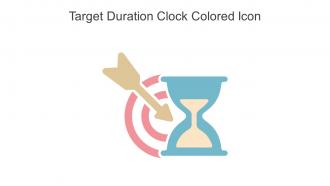 Target Duration Clock Colored Icon In Powerpoint Pptx Png And Editable Eps Format