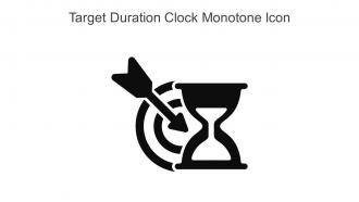 Target Duration Clock Monotone Icon In Powerpoint Pptx Png And Editable Eps Format