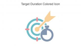 Target Duration Colored Icon In Powerpoint Pptx Png And Editable Eps Format