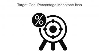 Target Goal Percentage Monotone Icon In Powerpoint Pptx Png And Editable Eps Format