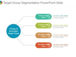 Target group segmentation powerpoint slide