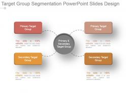 Target group segmentation powerpoint slides design