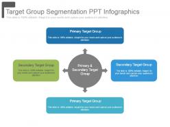 Target group segmentation ppt infographics