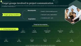 Target Groups Involved In Project Communication Crisis Communication