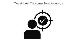 Target Ideal Consumer Monotone Icon In Powerpoint Pptx Png And Editable Eps Format
