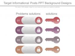 Target informational posts ppt background designs