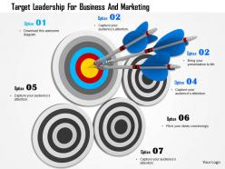 Target leadership for business and marketing image graphics for powerpoint