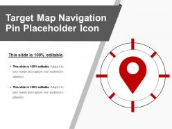 Target Map Navigation Pin Placeholder Icon
