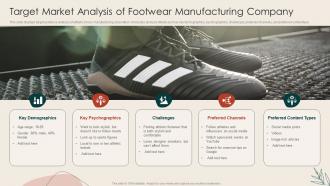 Target Market Analysis Of Footwear Manufacturing Company