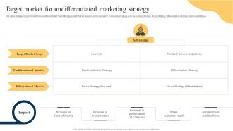 Target Market For Undifferentiated Marketing Strategy