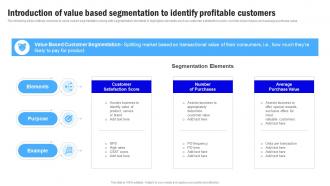 Target Market Grouping Introduction Of Value Based Segmentation MKT SS V