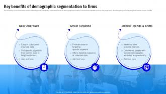 Target Market Grouping Key Benefits Of Demographic Segmentation To Firms MKT SS V
