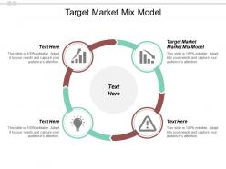 Target market mix model ppt powerpoint presentation show mockup cpb