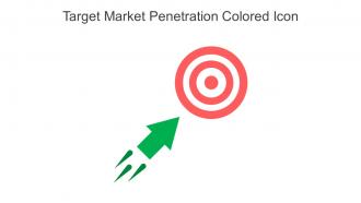 Target Market Penetration Colored Icon In Powerpoint Pptx Png And Editable Eps Format