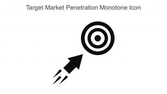 Target Market Penetration Monotone Icon In Powerpoint Pptx Png And Editable Eps Format