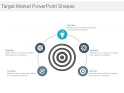 Target market powerpoint shapes