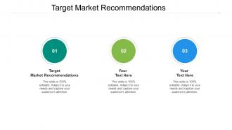 Target market recommendations ppt powerpoint presentation show format ideas cpb