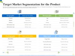 Target market segmentation for the product heavy ppt powerpoint presentation infographics structure