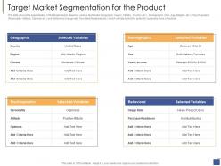 Target market segmentation for the product investment generate funds private companies ppt rules
