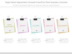 Target market segmentation template powerpoint slide templates download