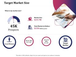 Target market size local ppt powerpoint presentation gallery master slide