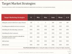 Target market strategies retail marketing mix ppt powerpoint presentation demonstration