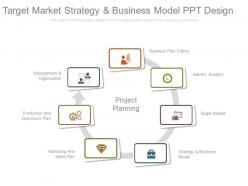 Target market strategy and business model ppt design