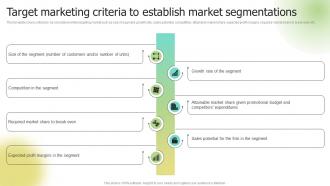 Target Marketing Criteria To Establish Market Segmentations Selecting Target Markets And Target