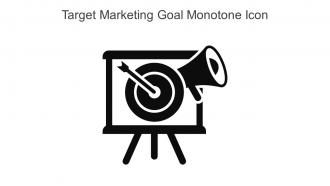 Target Marketing Goal Monotone Icon In Powerpoint Pptx Png And Editable Eps Format