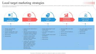 Target Marketing Process Local Target Marketing Strategies Ppt Summary Outfit