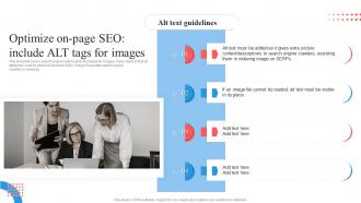 Target Marketing Process Optimize On Page SEO Include ALT Tags For Images