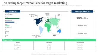 Target Marketing Strategies Evaluating Target Market Size For Target Marketing Ppt Slides Portfolio