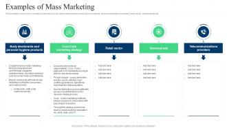 Target Marketing Strategies Examples Of Mass Marketing Ppt Slides Background Designs