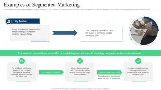 Target Marketing Strategies Examples Of Segmented Marketing Ppt Powerpoint Presentation Slides Tips