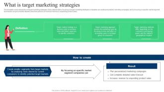 Target Marketing Strategies What Is Target Marketing Strategies Ppt Slides Designs Download