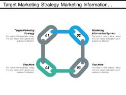 Target marketing strategy marketing information system business risk cpb
