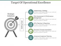 Target of operational excellence ppt samples download