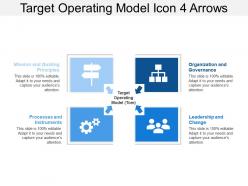 Target Operating Model Icon 4 Arrows