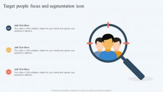 Target People Focus And Segmentation Icon