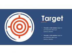 Target ppt infographic template