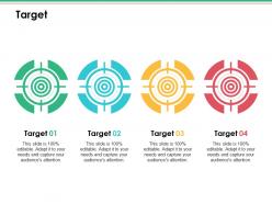 Target ppt infographic template example topics