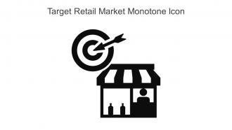Target Retail Market Monotone Icon In Powerpoint Pptx Png And Editable Eps Format