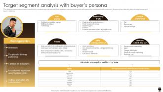 Target Segment Analysis With Buyers Persona Business Plan For A Pub Start Up BP SS