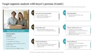 Target Segment Analysis With Buyers Persona Drop Shipping Start Up BP SS Interactive Captivating