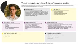 Target Segment Analysis With Buyers Persona Music Label Business Plan BP SS Compatible Content Ready