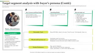 Target Segment Analysis With Buyers Persona Office Stationery Business BP SS Best Images