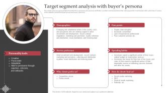 Target Segment Analysis With Buyers Persona Sample Interscope Records Business Plan BP SS