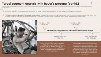 Target Segment Analysis With Buyers Persona Specialized Training Business BP SS Editable