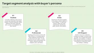 Target Segment Analysis With Buyers Persona Stationery Business BP SS